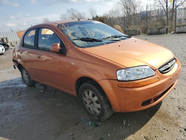 KL1TD52695B404045 - 2005 CHEVROLET AVEO BASE ORANGE photo 4