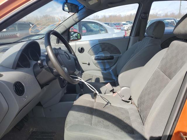 KL1TD52695B404045 - 2005 CHEVROLET AVEO BASE ORANGE photo 7