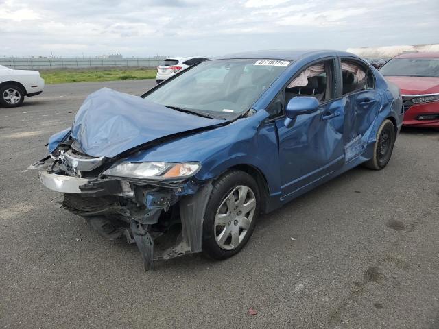 19XFA1F56AE031925 - 2010 HONDA CIVIC LX BLUE photo 1