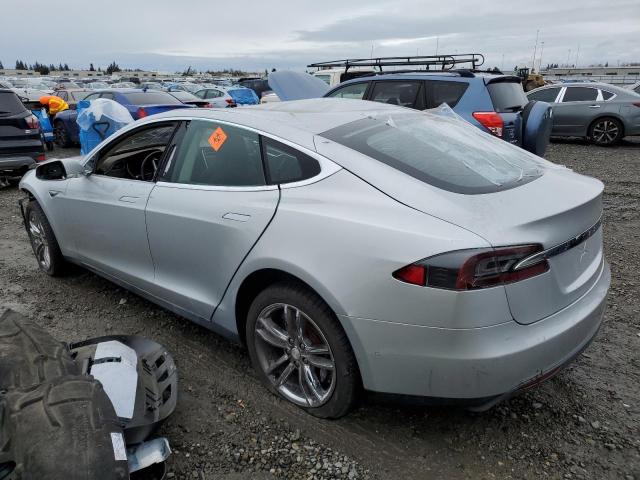 5YJSA1H19EFP54032 - 2014 TESLA MODEL S Արծաթագույն լուսանկար 2