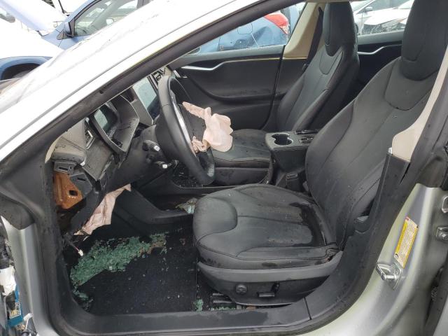 5YJSA1H19EFP54032 - 2014 TESLA MODEL S Արծաթագույն լուսանկար 7