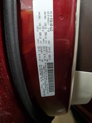 2C4RC1BG8JR227166 - 2018 CHRYSLER PACIFICA TOURING L წითელი ფოტო 13