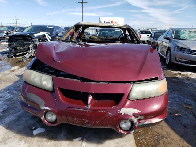 1G2HY54K324222133 - 2002 PONTIAC BONNEVILLE SLE BURGUNDY photo 5