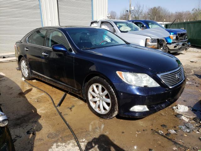 JTHBL46F375002212 - 2007 LEXUS LS 460 BLUE photo 4