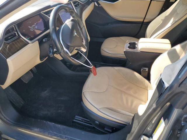 5YJSA1DNXDFP27509 - 2013 TESLA MODEL S GRAY photo 7