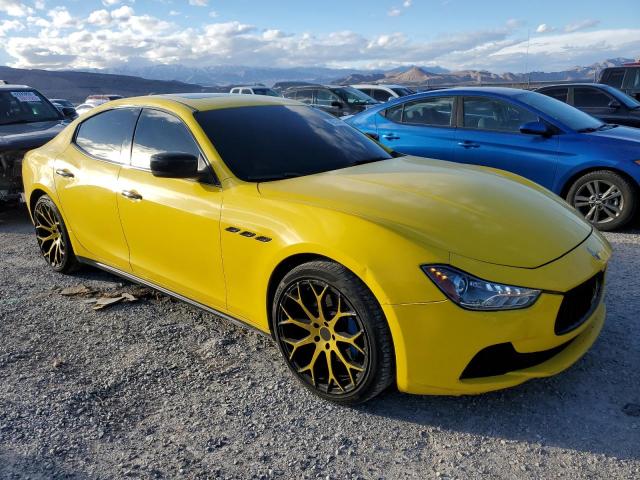 ZAM57XSA2G1173809 - 2016 MASERATI GHIBLI YELLOW photo 4