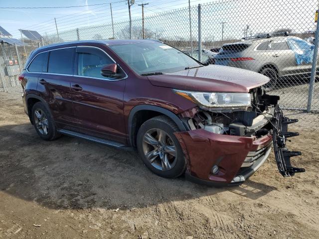 5TDDZRFHXHS377176 - 2017 TOYOTA HIGHLANDER LIMITED BURGUNDY photo 4