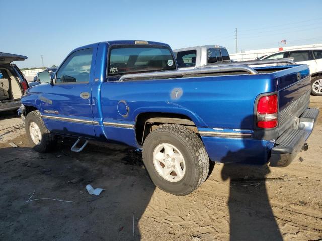 1B7HC16Z0VJ516723 - 1997 DODGE RAM 1500 BLUE photo 2