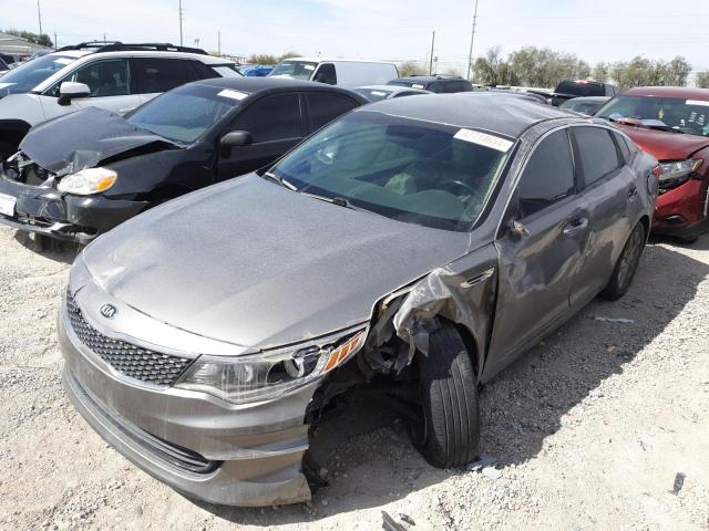 5XXGU4L31GG052505 - 2016 KIA OPTIMA EX GRAY photo 1