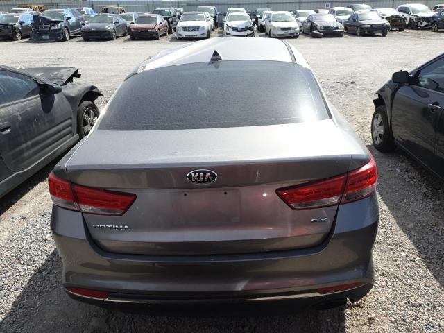 5XXGU4L31GG052505 - 2016 KIA OPTIMA EX GRAY photo 6