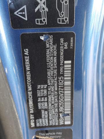 WBA1J9C55GV371825 - 2016 BMW M235XI BLUE photo 12