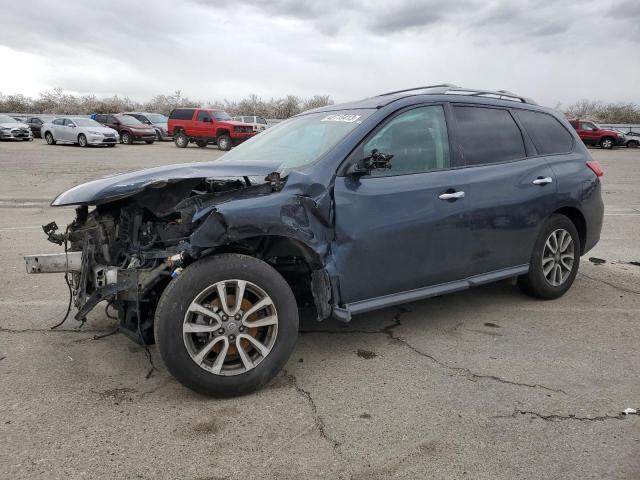 5N1AR2MN5FC676426 - 2015 NISSAN PATHFINDER S BLUE photo 1