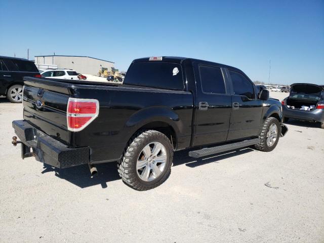 1FTRW12869FA57120 - 2009 FORD F150 SUPERCREW BLACK photo 3