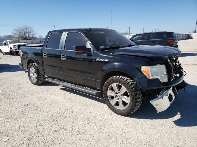 1FTRW12869FA57120 - 2009 FORD F150 SUPERCREW BLACK photo 4