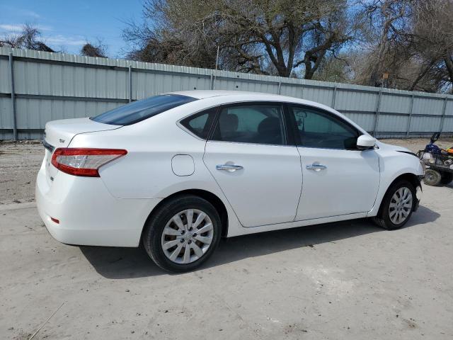 3N1AB7AP8EL665051 - 2014 NISSAN SENTRA S WHITE photo 3