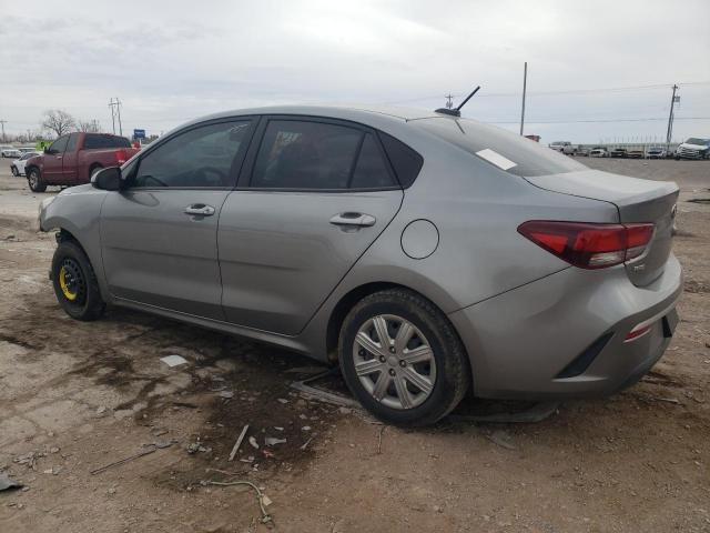 3KPA24AD5ME391179 - 2021 KIA RIO LX GRAY photo 2