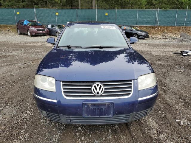 WVWAE63B75P049801 - 2005 VOLKSWAGEN PASSAT GLS TDI BLUE photo 5