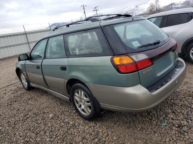 4S3BH665937652330 - 2003 SUBARU LEGACY OUTBACK GREEN photo 2