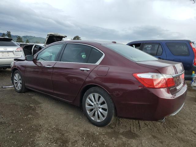 1HGCR3F82DA012413 - 2013 HONDA ACCORD EXL BURGUNDY photo 2