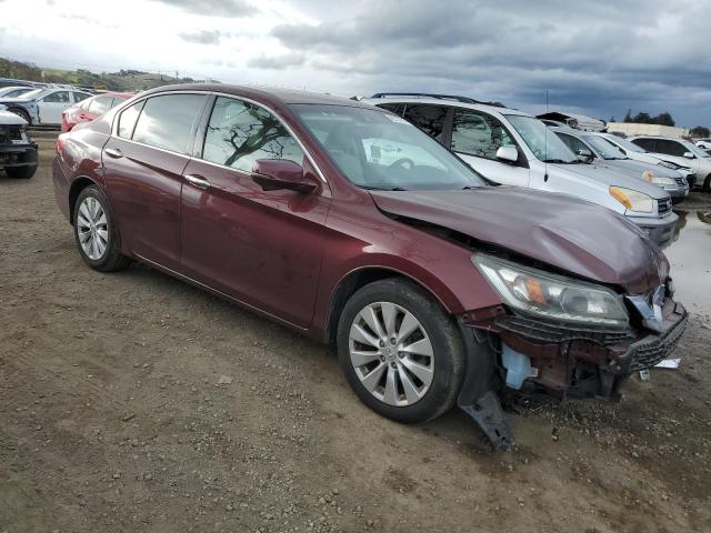 1HGCR3F82DA012413 - 2013 HONDA ACCORD EXL BURGUNDY photo 4