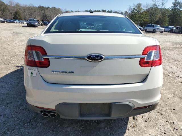 1FAHP2DW2CG105293 - 2012 FORD TAURUS SE WHITE photo 6