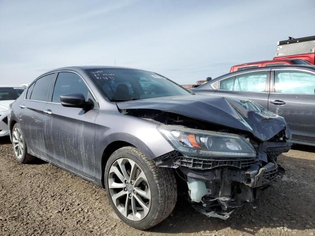 1HGCR2E5XFA058981 - 2015 HONDA ACCORD SPORT GRAY photo 1