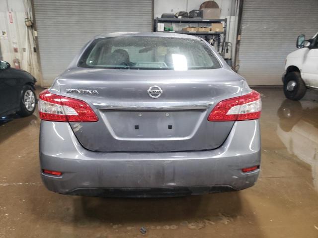 3N1AB7AP1FY336857 - 2015 NISSAN SENTRA S SILVER photo 6