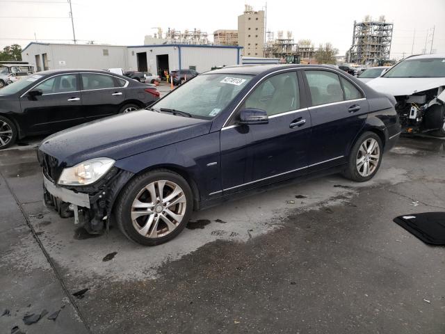 WDDGF4HB6CA639577 - 2012 MERCEDES-BENZ C 250 BLUE photo 1