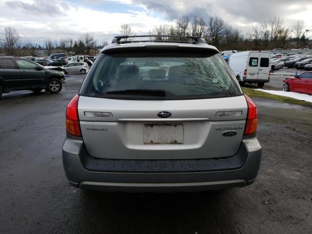 4S4BP62C977338637 - 2007 SUBARU OUTBACK OUTBACK 2.5I LIMITED SILVER photo 6