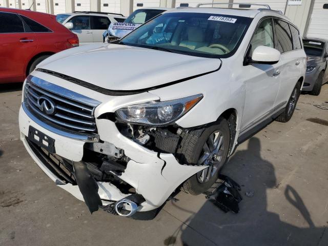 5N1CL0MM7EC525107 - 2014 INFINITI QX60 HYBRID WHITE photo 1