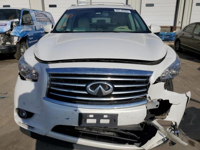 5N1CL0MM7EC525107 - 2014 INFINITI QX60 HYBRID WHITE photo 5