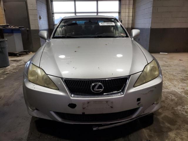 JTHCK262382024075 - 2008 LEXUS IS 250 SILVER photo 5