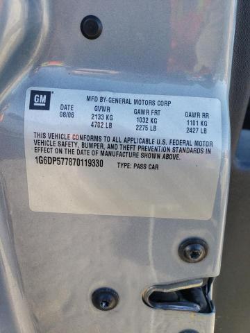 1G6DP577870119330 - 2007 CADILLAC CTS HI FEATURE V6 BLUE photo 12