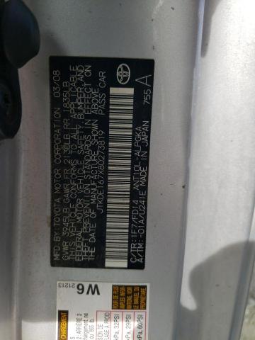 JTKDE167X80273819 - 2008 TOYOTA SCION TC 银色 照片 12