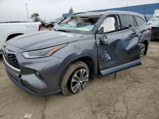 5TDHZRBH5MS538812 - 2021 TOYOTA HIGHLANDER XLE GRAY photo 1