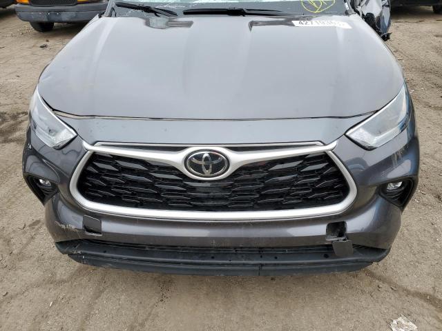 5TDHZRBH5MS538812 - 2021 TOYOTA HIGHLANDER XLE GRAY photo 12
