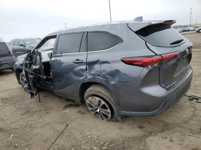 5TDHZRBH5MS538812 - 2021 TOYOTA HIGHLANDER XLE GRAY photo 2