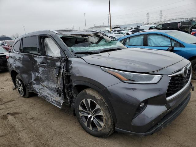 5TDHZRBH5MS538812 - 2021 TOYOTA HIGHLANDER XLE GRAY photo 4