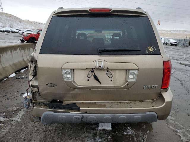 2HKYF18455H532613 - 2005 HONDA PILOT EX GOLD photo 6