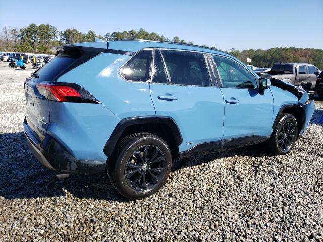 4T3T6RFVXNU093759 - 2022 TOYOTA RAV4 SE BLUE photo 3