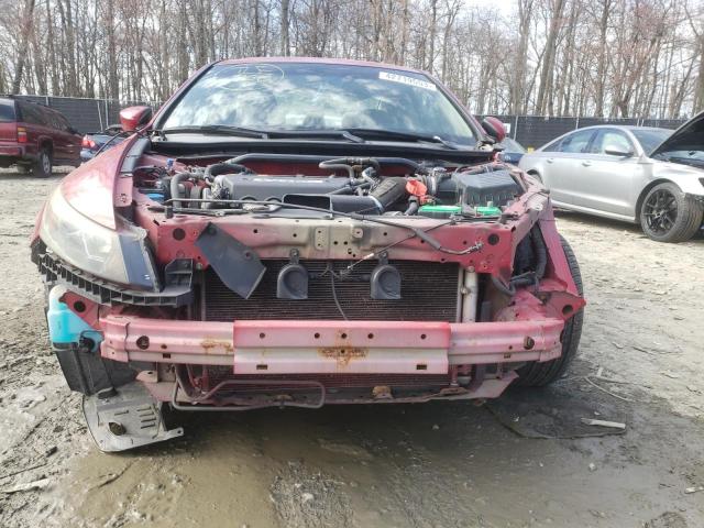 1HGCS12829A007508 - 2009 HONDA ACCORD EXL RED photo 5