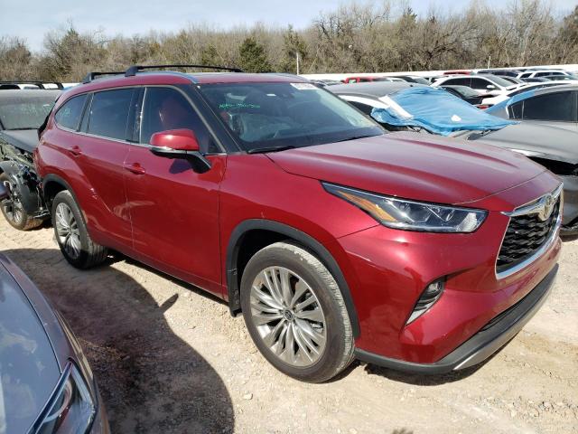 5TDKDRAH7PS040251 - 2023 TOYOTA HIGHLANDER L RED photo 4