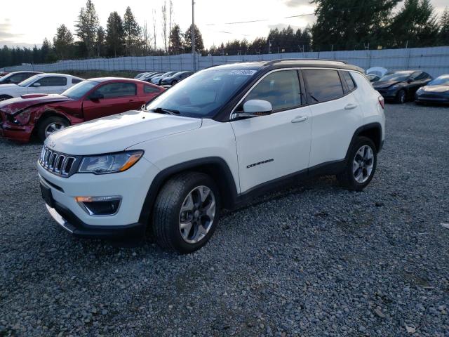 3C4NJDCB6MT594240 - 2021 JEEP COMPASS LIMITED WHITE photo 1