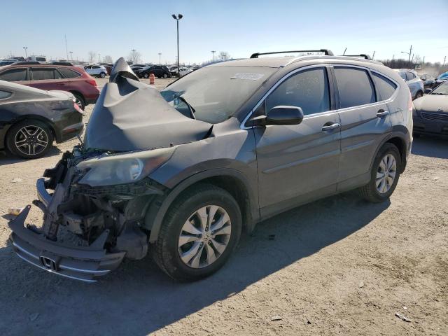 2HKRM4H76DH690883 - 2013 HONDA CR-V EXL GRAY photo 1