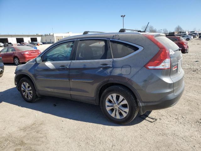 2HKRM4H76DH690883 - 2013 HONDA CR-V EXL GRAY photo 2