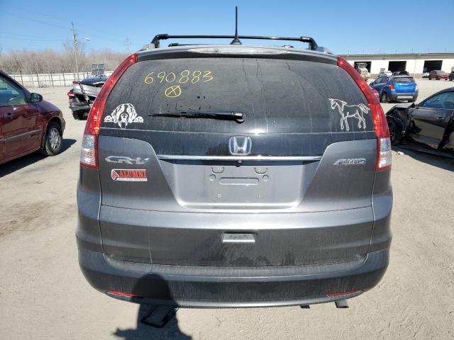 2HKRM4H76DH690883 - 2013 HONDA CR-V EXL GRAY photo 6