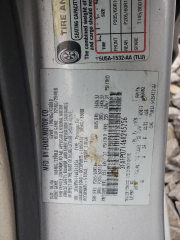 3FAFP07146R245256 - 2006 FORD FUSION SE SILVER photo 12