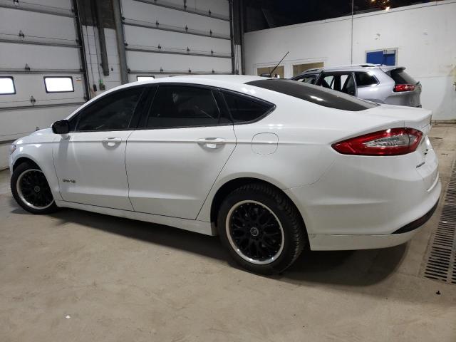 3FA6P0LUXER306379 - 2014 FORD FUSION SE HYBRID WHITE photo 2