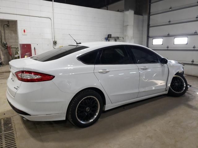 3FA6P0LUXER306379 - 2014 FORD FUSION SE HYBRID WHITE photo 3