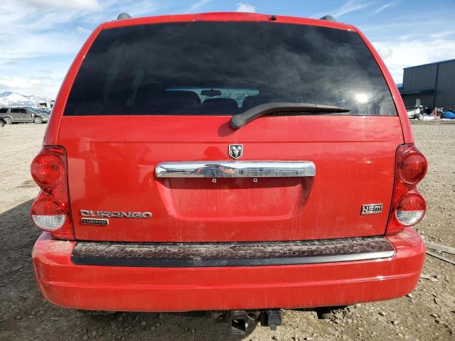 1D4HB58DX5F535166 - 2005 DODGE DURANGO LIMITED RED photo 6